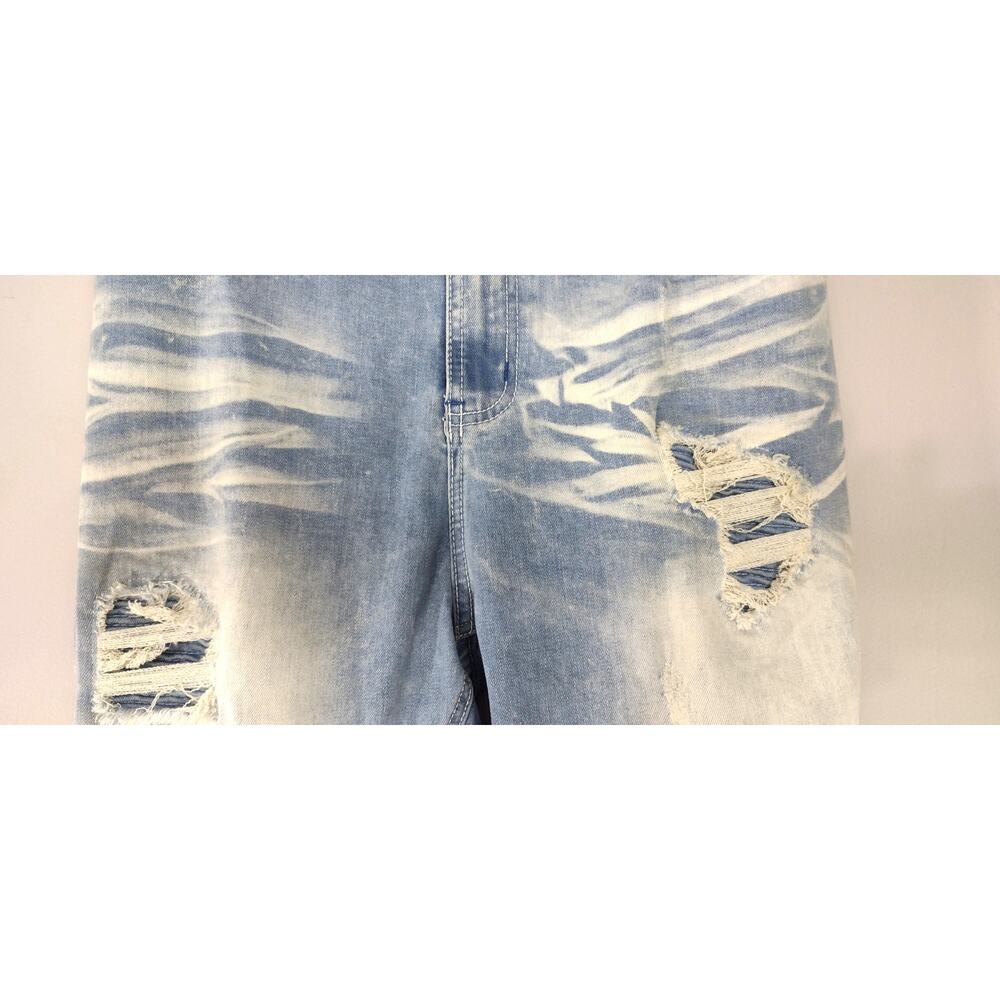 Vintage Y2K Denim Jeans Christian Carera  40 x 32 Distressed Light Wash - Picture 3 of 16